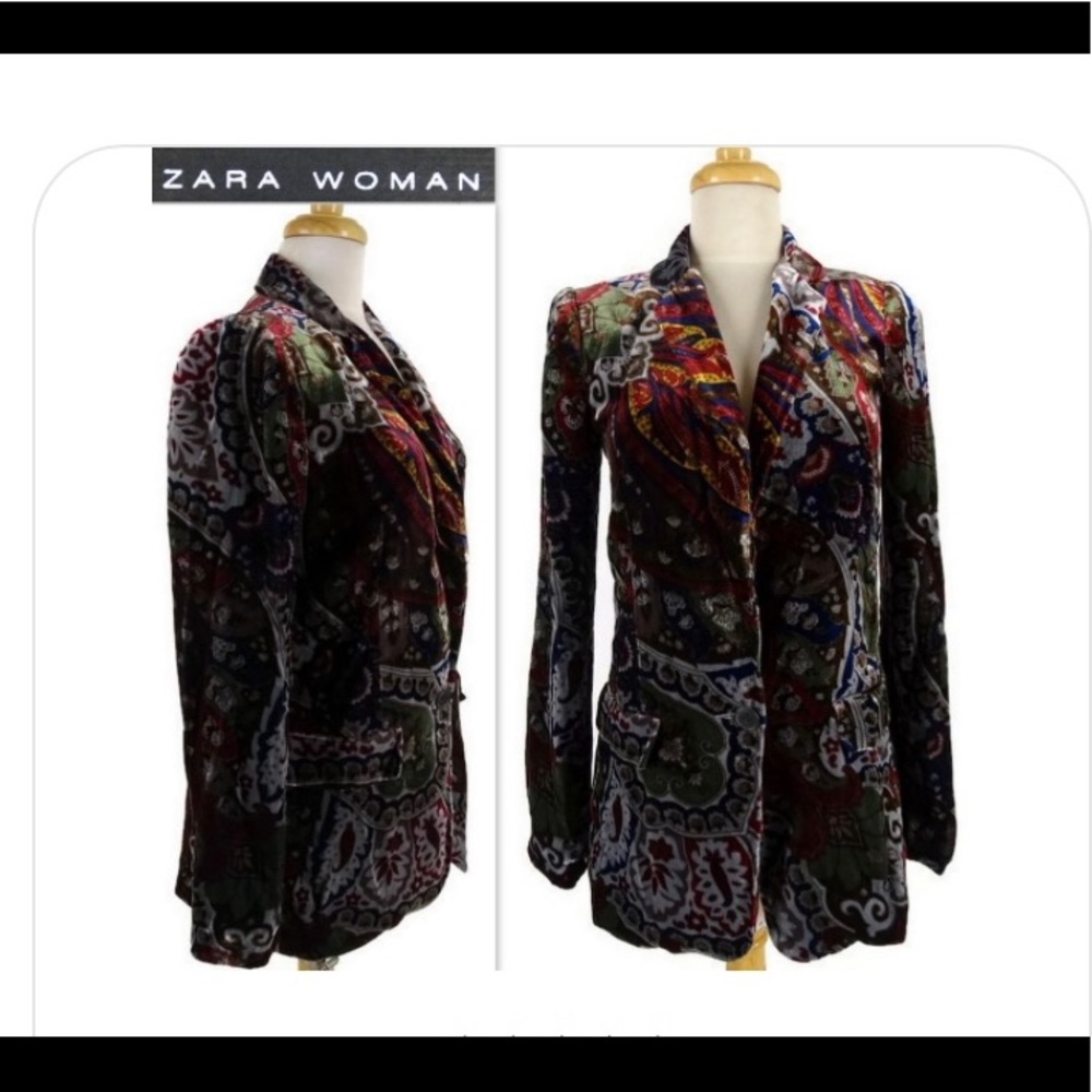 Zara velvet blazer.